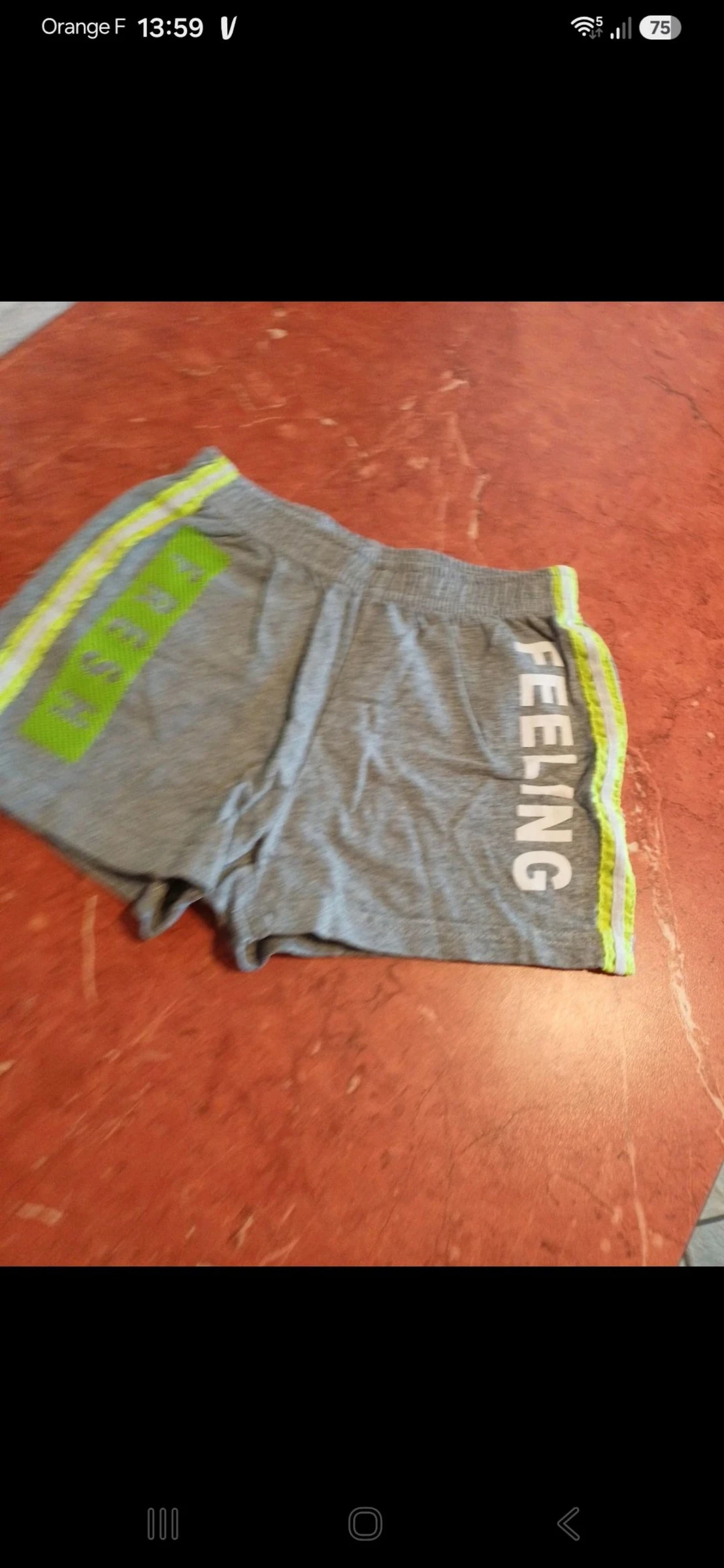 Short garçon taille 6 ans